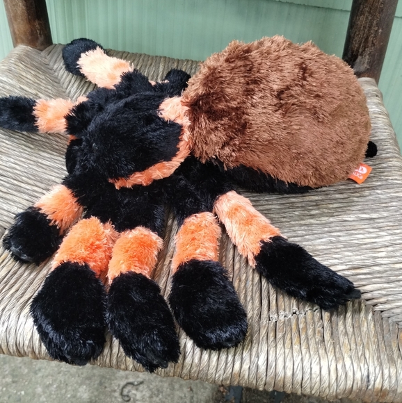 Wild Republic Tarantula Spider Plush 14" Stuffed Animal Orange Black Brown 2017 - Picture 6 of 9